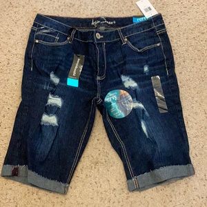 Distressed shorts